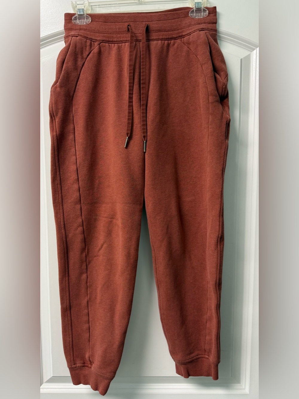 Lululemon Rust Jogger Pants with Drawstring Sz 4